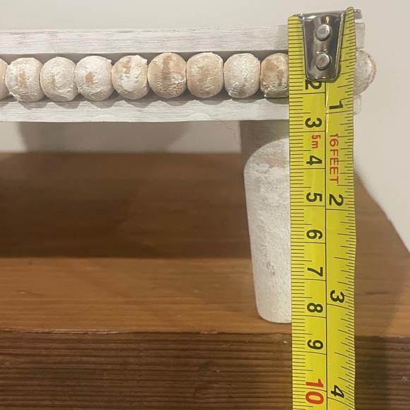 BOHEMIAN White Wooden Decorative Stand - Picture 8 of 9